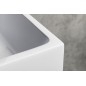 AQUATIC lavabo, fonte, 60x46cm, blanc