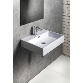 AQUATIC lavabo, fonte, 60x46cm, blanc