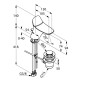 Kludi Amba - Mitigeur de lavabo, chrome 530290575 Kludi Amba - Mitigeur de lavabo, chrome 530290575