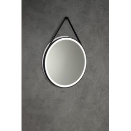 STAGO 60cm, bracelet en cuir, Touch Sensor, dimmable, noir mat