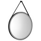 STAGO 60cm, bracelet en cuir, Touch Sensor, dimmable, noir mat