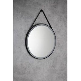 STAGO 60cm, bracelet en cuir, Touch Sensor, dimmable, noir mat
