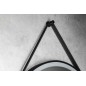 STAGO 60cm, bracelet en cuir, Touch Sensor, dimmable, noir mat