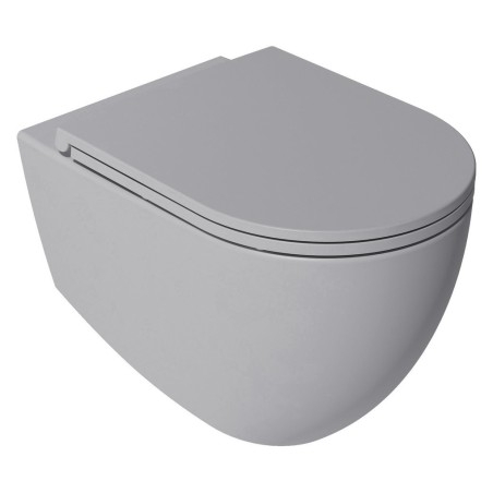 INFINITY Slim Toilet Seat, Easy Take, Soft Fermer, gris pierre
