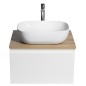 ALTAIR Schrank mit Platte 58 cm, blanc / chêne empereur ALTAIR Schrank mit Platte 58 cm, blanc / chêne empereur