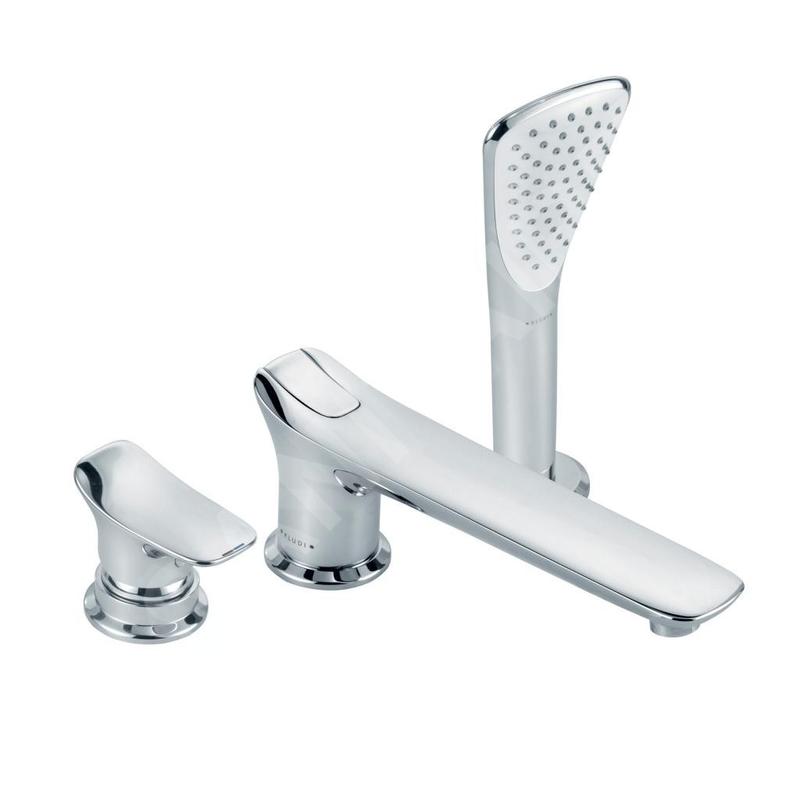 Kludi Amba - Mitigeur pour montage sur bord de baignoire, installation 3 trous, chrome 534470575 Kludi Amba - Mitigeur pour montage sur bord de baignoire, installation 3 trous, chrome 534470575