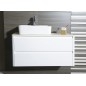 LUCIE Vanity Unité avec planche Rockstone 89,5x45x44,5cm, pierre blanche / rare