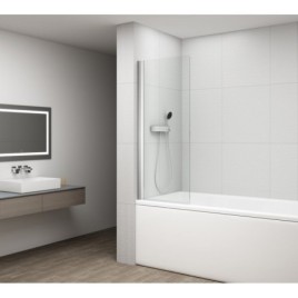 Écran de bain pivotant ROTA 650mm, verre clair