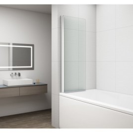 Écran de bain pivotant ROTA 650mm, verre clair