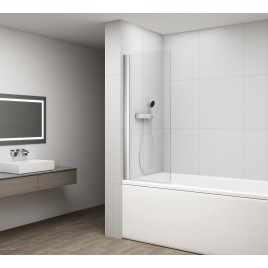 ROTA écran de bain pivotant 750mm, verre clair