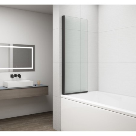 Ecran de bain pivotant 650mm, verre clair