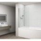 Écran de bain ROTA 900mm, verre clair