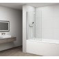 Écran de bain ROTA 1200mm, verre clair