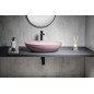Lavabo en béton, 60x40cm, rose