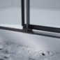 DRAGON BLACK Porte douche 1100mm, verre clair DRAGON BLACK Porte douche 1100mm, verre clair