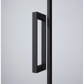 DRAGON BLACK Porte douche 1100mm, verre clair
