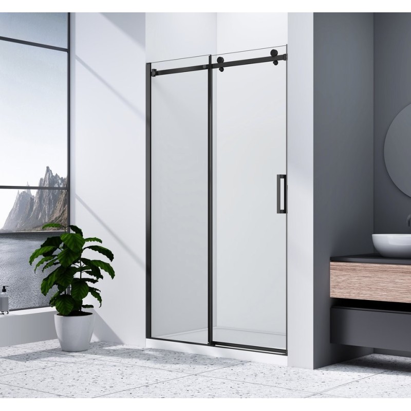 DRAGON BLACK Porte douche 1300mm, verre clair DRAGON BLACK Porte douche 1300mm, verre clair