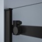 DRAGON BLACK Porte de douche 1600mm, verre clair DRAGON BLACK Porte de douche 1600mm, verre clair