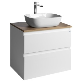 ALTAIR Vanity Unité avec planche 68 cm, weiß/Eiche emporio