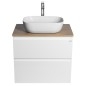 ALTAIR Vanity Unité avec planche 68 cm, weiß/Eiche emporio ALTAIR Vanity Unité avec planche 68 cm, weiß/Eiche emporio