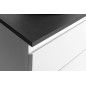ALTAIR Schrank mit Platte 58 cm, blanc/ardoise anthracite