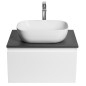 ALTAIR Schrank mit Platte 62,5 cm, blanc/ardoise anthracite ALTAIR Schrank mit Platte 62,5 cm, blanc/ardoise anthracite