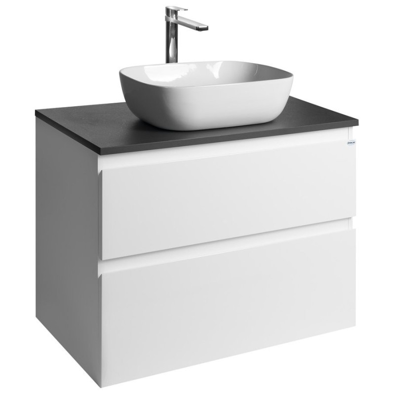 ALTAIR Vanity Unité avec planche 78,5 cm, ardoise weiß/anthracite ALTAIR Vanity Unité avec planche 78,5 cm, ardoise weiß/anthracite