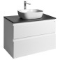 ALTAIR Vanity Unité avec planche 87,5 cm, ardoise weiß/anthracite ALTAIR Vanity Unité avec planche 87,5 cm, ardoise weiß/anthracite