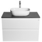 ALTAIR Vanity Unité avec planche 87,5 cm, ardoise weiß/anthracite ALTAIR Vanity Unité avec planche 87,5 cm, ardoise weiß/anthracite