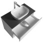 ALTAIR Vanity Unité avec planche 87,5 cm, ardoise weiß/anthracite ALTAIR Vanity Unité avec planche 87,5 cm, ardoise weiß/anthracite