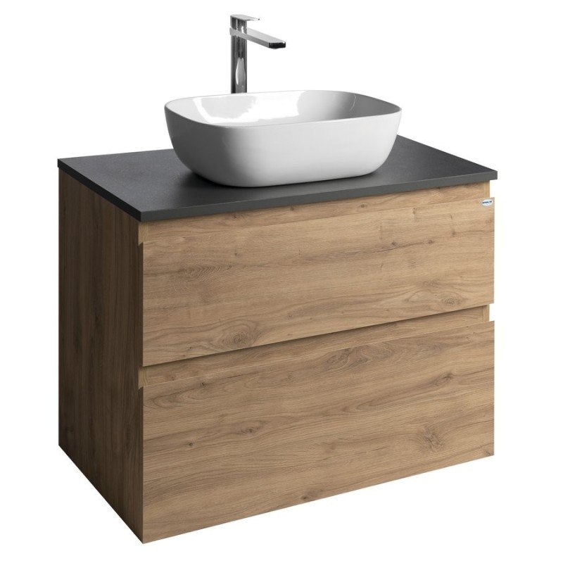 ALTAIR Vanity Unité avec planche 78,5 cm, ardoise en chêne ALTAIR Vanity Unité avec planche 78,5 cm, ardoise en chêne