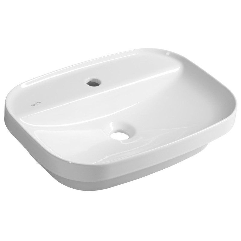 INFINITY Lavabo encastré, 55x40cm, blanc