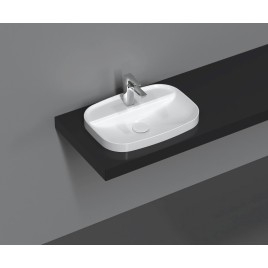 INFINITY Lavabo encastré, 55x40cm, blanc