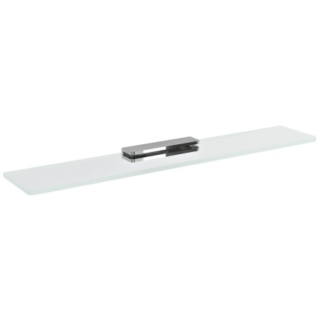 Plateau en verre 500mm, chrome/verre clair
