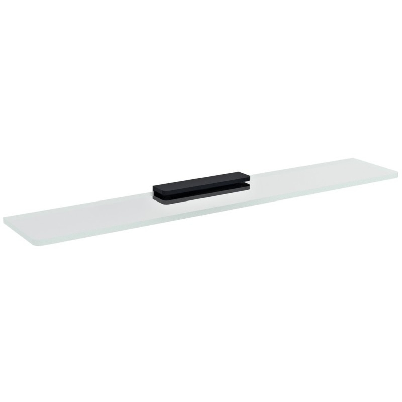 Plateau en verre 700mm, verre noir/clair
