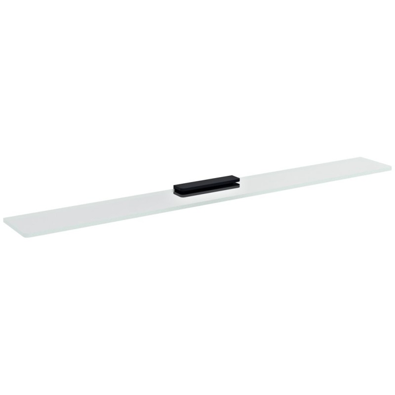 Plateau en verre 800mm, verre noir/clair