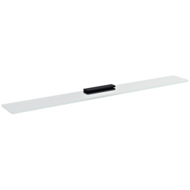 Plateau en verre 900mm, verre noir/clair