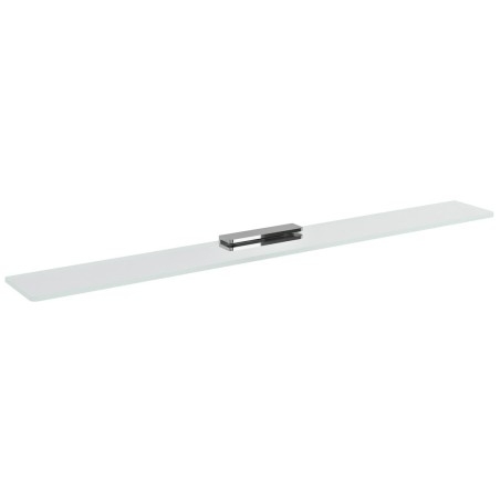 Plateau en verre 1000mm, chrome / verre clair