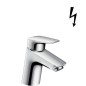 Hansgrohe Logis - Mitigeur de lavabo 70 pour chauffe-eau instantané, avec vidage, chrome 71074000