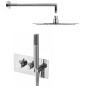 RHAPSODY mélangeur de douche thermostatique dissimulé comprenant douche à la main, 2/3 prises, chrome RHAPSODY mélangeur de douche thermostatique dissimulé comprenant douche à la main, 2/3 prises, chrome