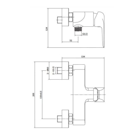 Cersanit City - Mitigeur de douche, chrome S951-352