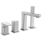 TURSI Deck Mounted 4 Hole Mixer Tap, chrome