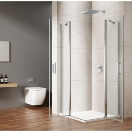 LORO Écran rectangulaire pour entrée d'angle 1000x900 mm