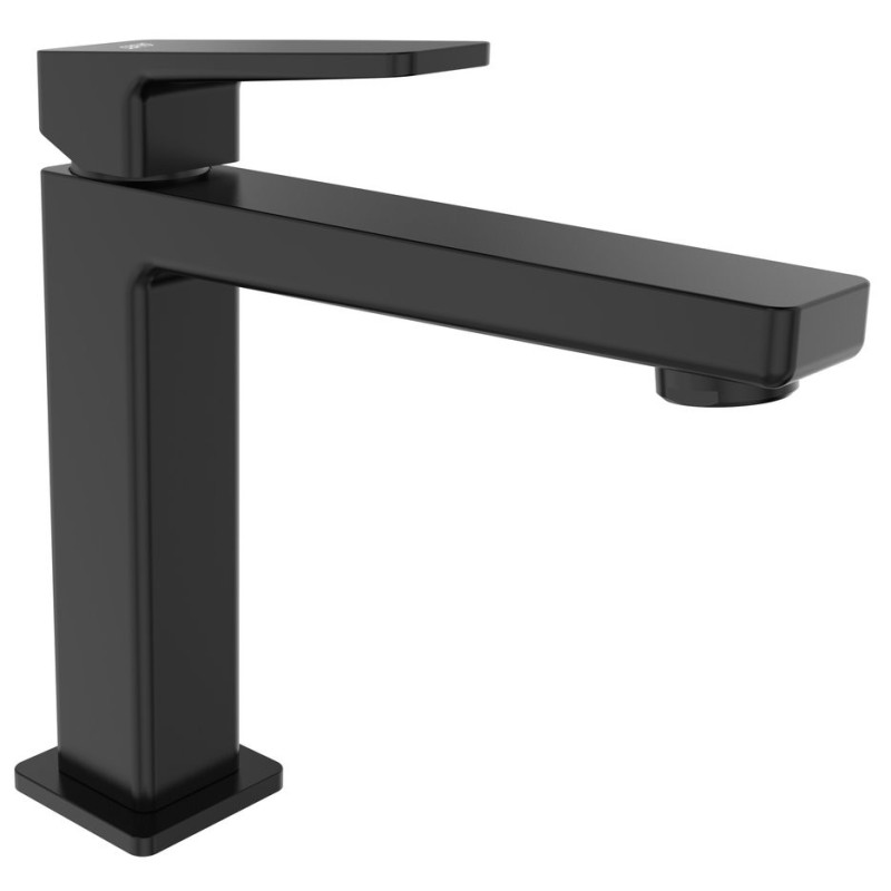 Mitigeur lavabo TURSI sans vidage, (H) 190mm, noir mat