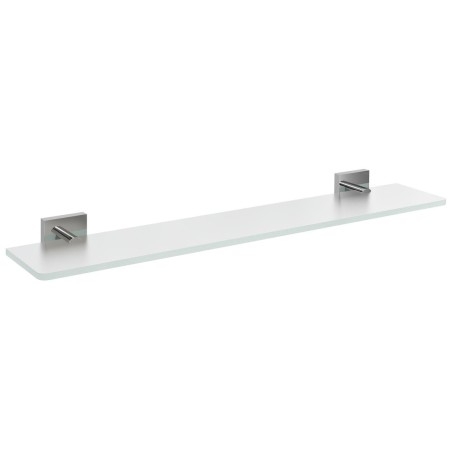Étagère en verre X-SQUARE 600mm, chrome/verre glacé