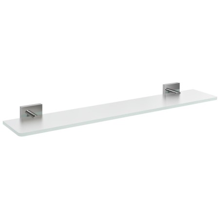 Étagère en verre X-SQUARE 700mm, chrome / verre glacé