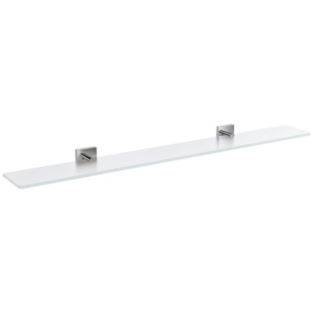 X-SQUARE étagère en verre 800mm, chrome / verre glacé