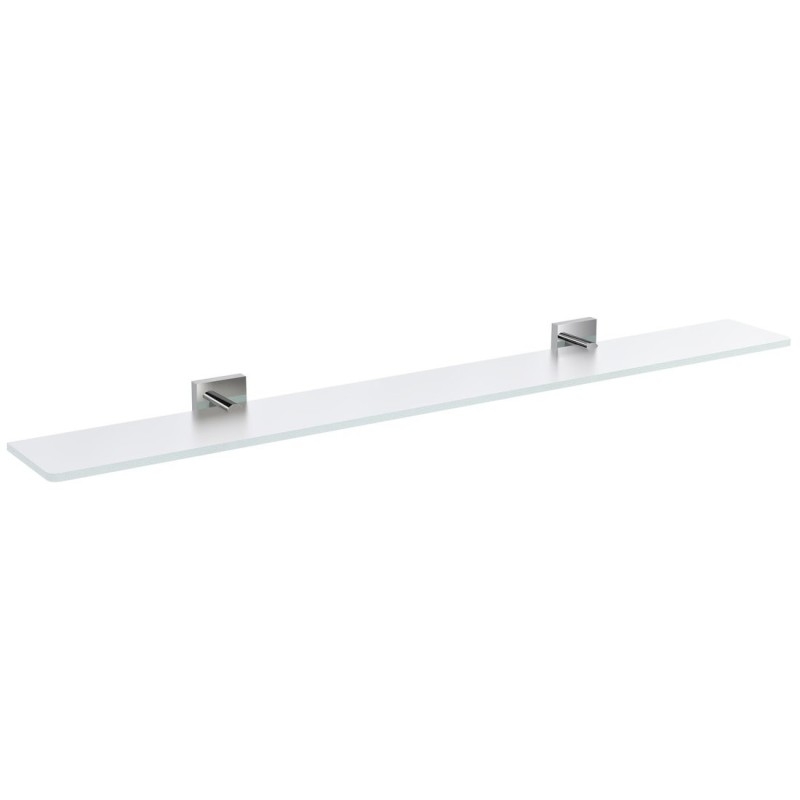X-SQUARE étagère en verre 1000mm, chrome/verre glacé
