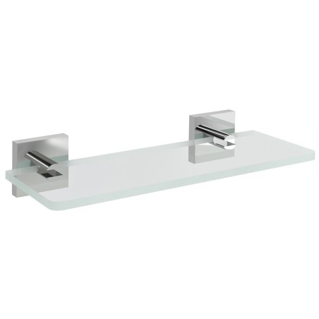 Étagère en verre X-SQUARE 300mm, chrome / verre clair