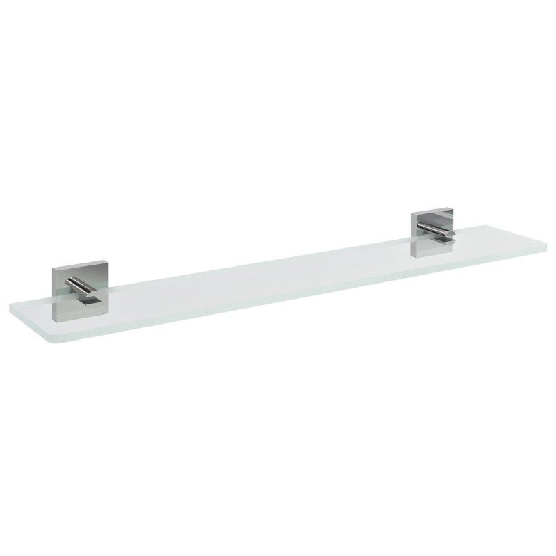 Étagère en verre X-SQUARE 700mm, chrome/verre clair
